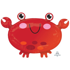A Шар (22"/56 см) Фигура, Крабик, Красный, 1 шт. в уп.